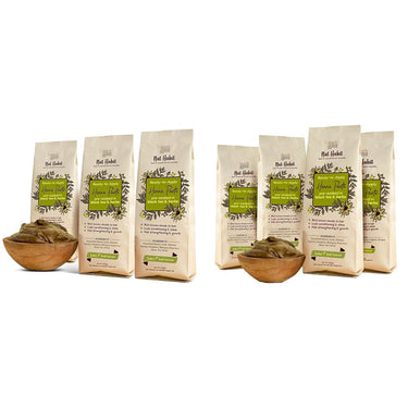 Nat Habit - Fresh Ready to Apply Henna Paste (Pack of 3 x 220g) and 100% Natural Rajasthani Henna Paste (Pack of 4 x 220g)